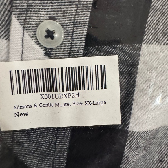 Men’s collar button down shirt flannel 2XL brand new - Picture 1 of 2